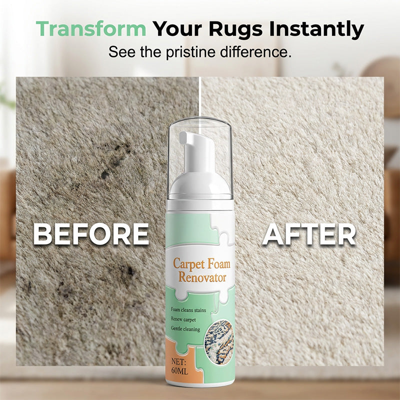 Last Day Special Price ! Buy 1 Get 1 Free Waterless Carpet Foam Stain Remover with Towel