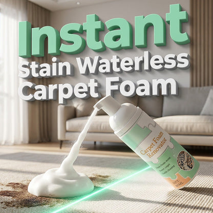 Last Day Special Price ! Buy 1 Get 1 Free Waterless Carpet Foam Stain Remover with Towel