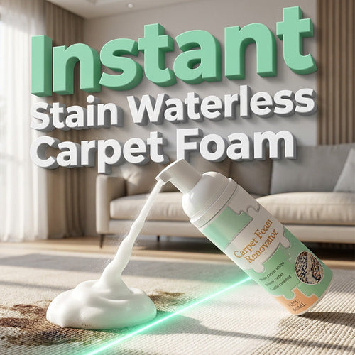 Last Day Special Price ! Buy 1 Get 1 Free Waterless Carpet Foam Stain Remover with Towel